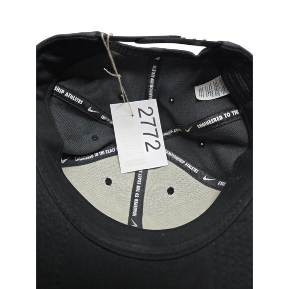 Nike Snapback Hat Gray/Black Neon Yellow "Just Do It" Embroidery Adjustable One - Picture 9 of 9